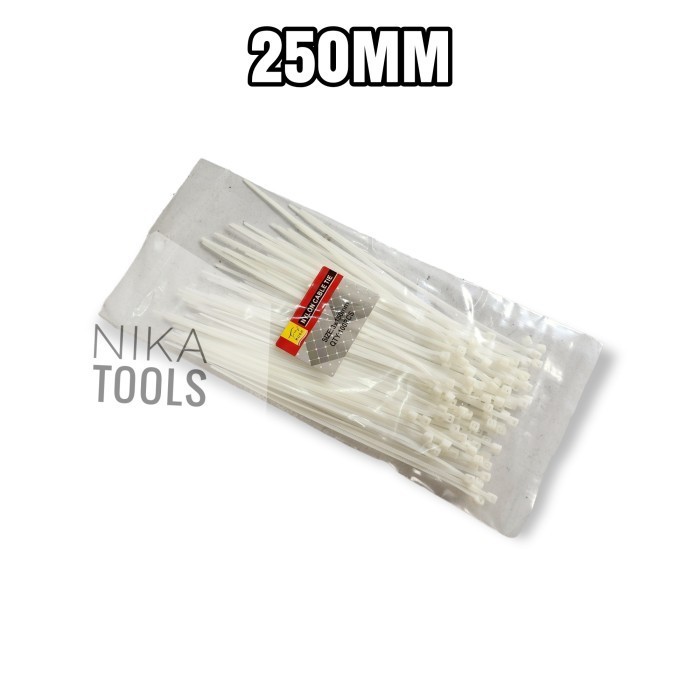 

Kabel Tis 25 Cm 250 Mm Cable Ties Tie Nylon Nilon Putih 100 Pcs Star