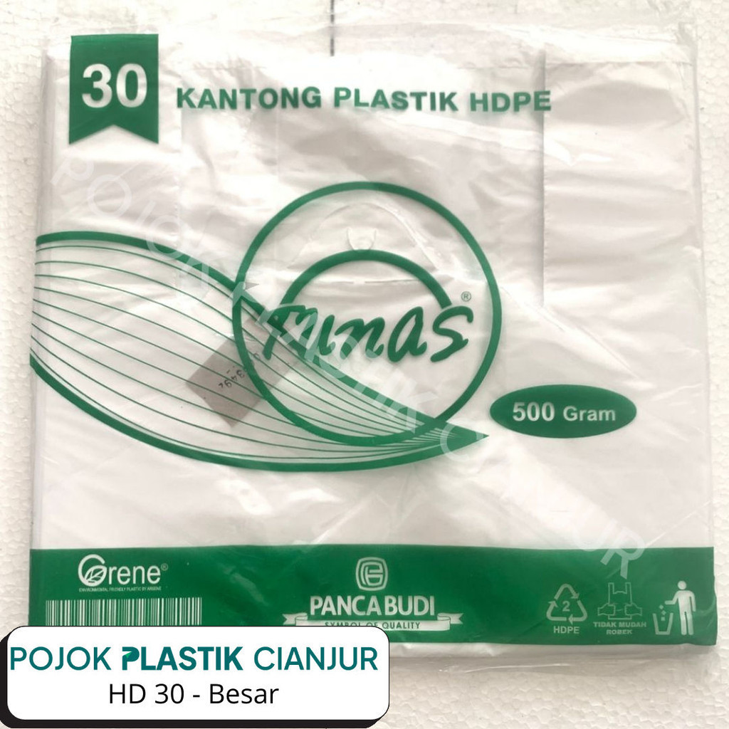 Kantong Plastik Kresek TUNAS HJ Besar (30) Putih Susu