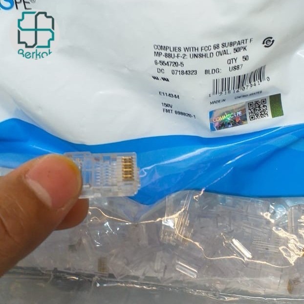TOR UTP CAT5E/ MODULAR PLUG RJ-45 CAT5E AMP 5-554720-5/COMMSCOPE