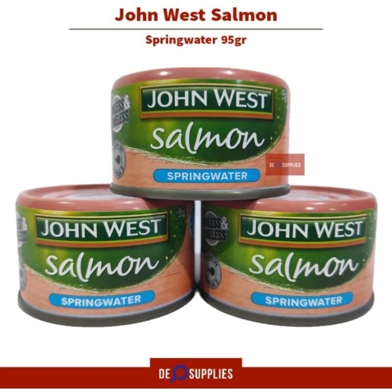 

John West Salmon Springwater 95gr - Salmon dalam Kaleng Tinggi Omega 3