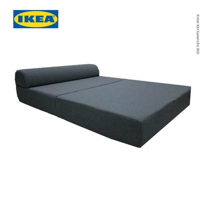 Ikea Nykil Sofa Bed Abu-Abu Tua 2 Dudukan