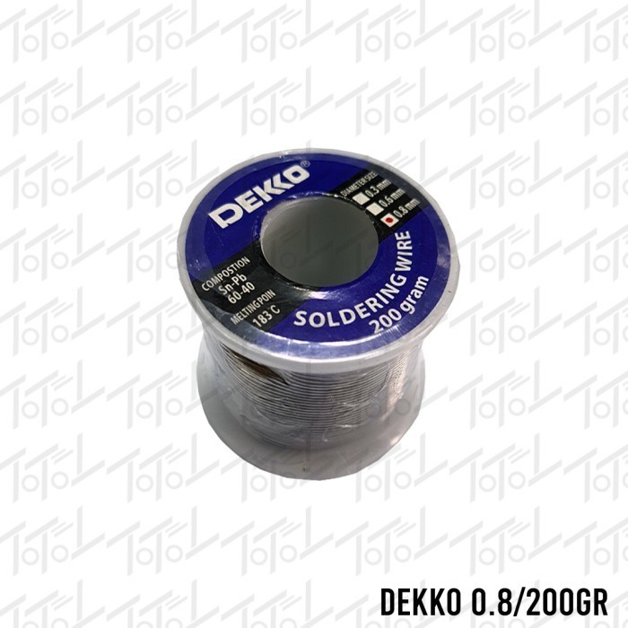 Terbagus Dekko Timah 0.8 200Gram / Dekko 0.8/200Gr / Dekko Timah 0,8 Mm 200 Gr