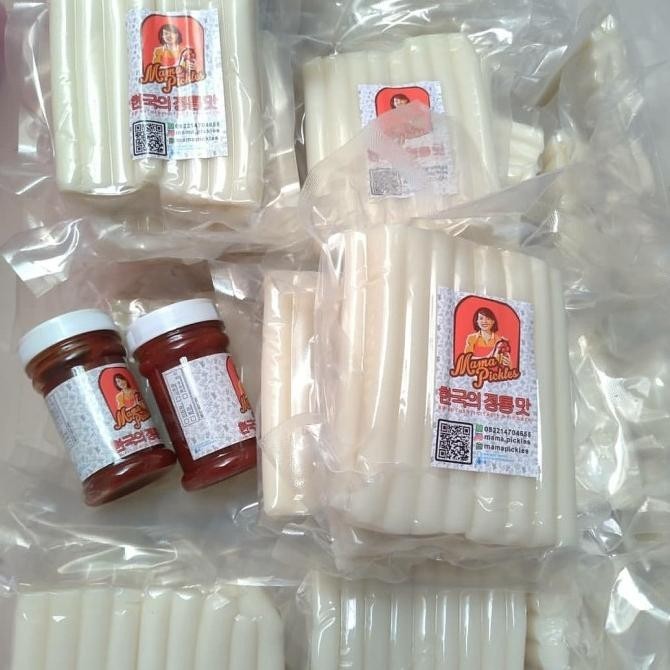 

tteok 500 gr. hanya tteok saja tanpa bumbu. korean rice cake / topoki KM