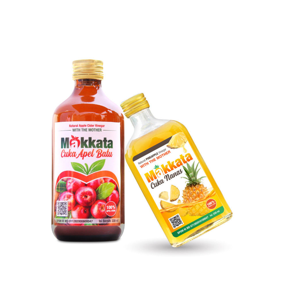 

Cuka Apel Dan Cuka Nanas Original Makkata Cider Vinegar Untuk Kesehatan Asam Lambung Dan Kolesterol Nyeri Sendi Bpom