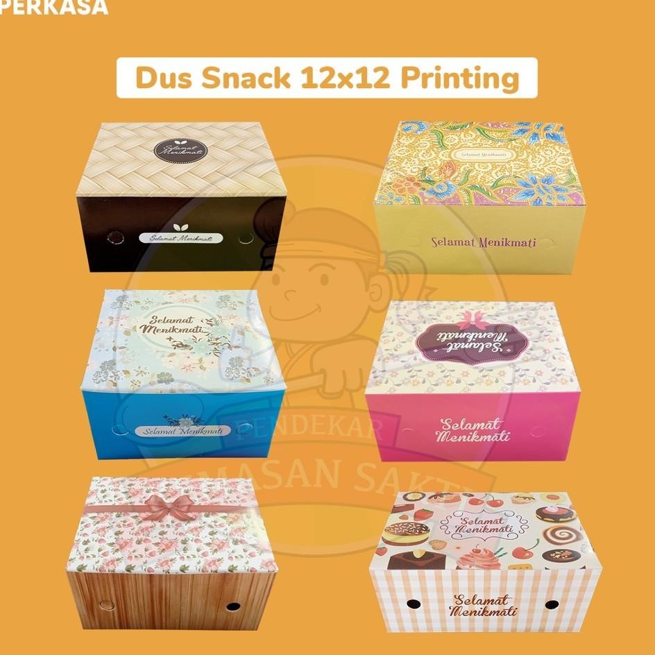 

Dus Sna 12X12 Printing / Dus Kue Sna Nasi 250 Gsm Isi 100 Pcs