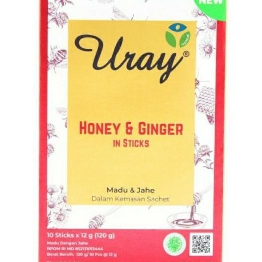 

Madu Uray Honey Sti Sachet - Ginger - Madu Murni - Madu Hutan