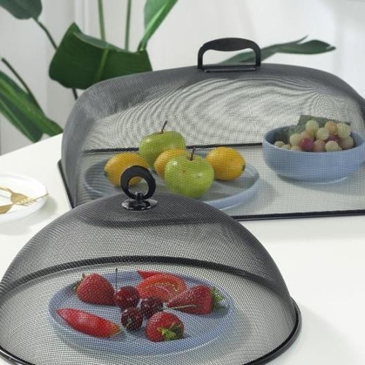 Aesthetic Food Cover - Tudung Saji Stainless Kotak Bulat