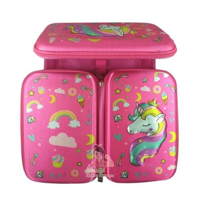 

Kotak Tempat Pensil EVA BESAR Model 3D & SEQUIN Anak Sekolah - Unismile red