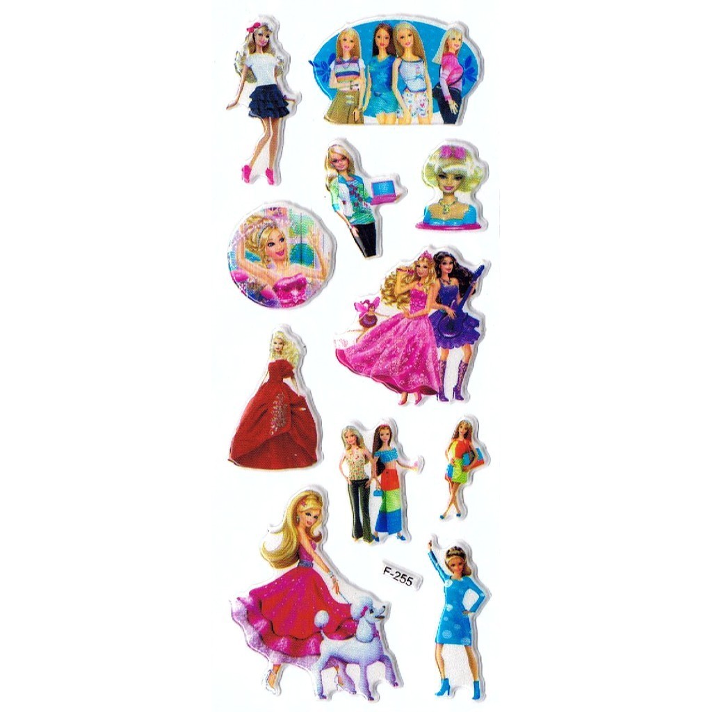 

SK473 Sticker Stiker Penghargaan Motivasi Anak Foam Emboss Barbie