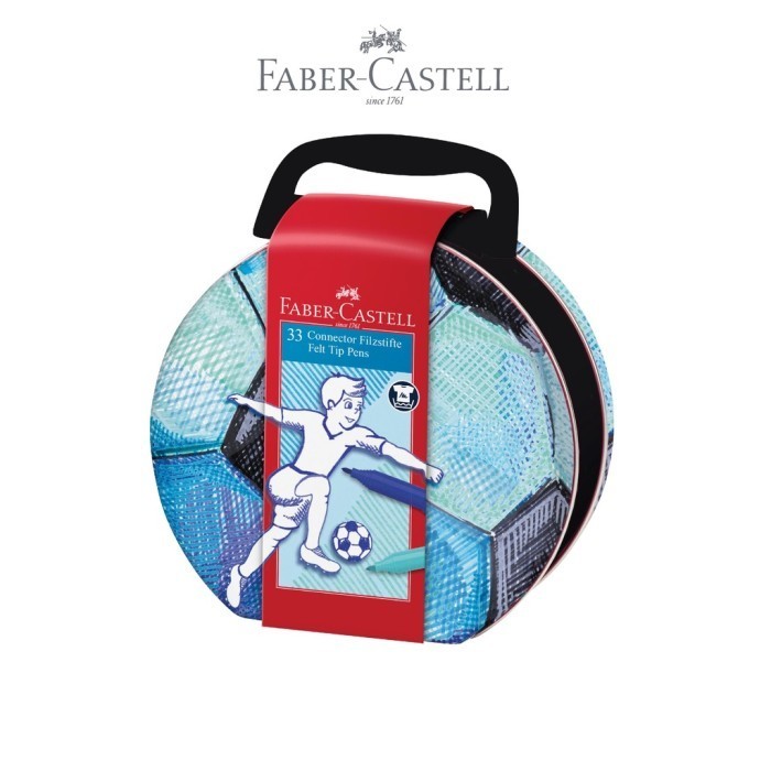 

Sarila Faber-Castell Spidol Warna Connector Pen Soccer Tin Edition