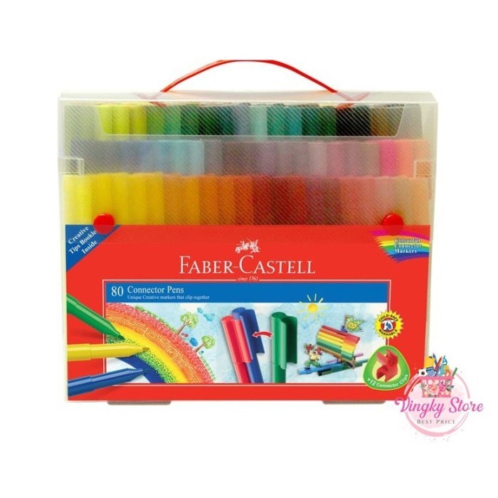 

Sarila Connector Pen / Spidol Warna Isi 80 Faber Castell