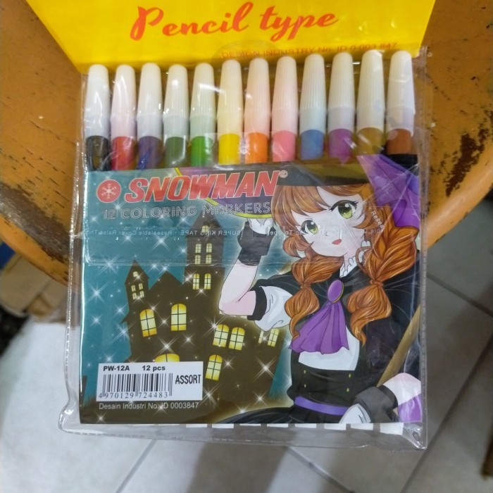 

Sarila Spidol Snowman Kecil 12 Warna(Per12Set)