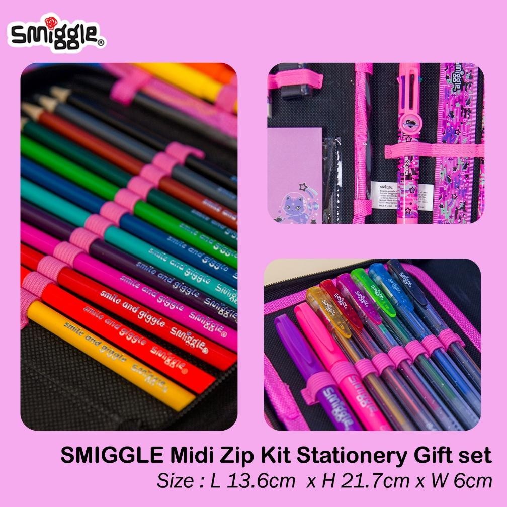 

Fgh-56 Smiggle Midi Zip Kit Stationery Gift Set BisaCod