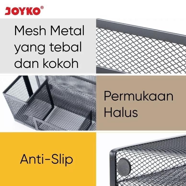 

M-4 Desk Set Pen And Book File Holder Tempat Alat Tulis Buku Dan File Jaring Jala Hitam Joyko Ds 21 Viral