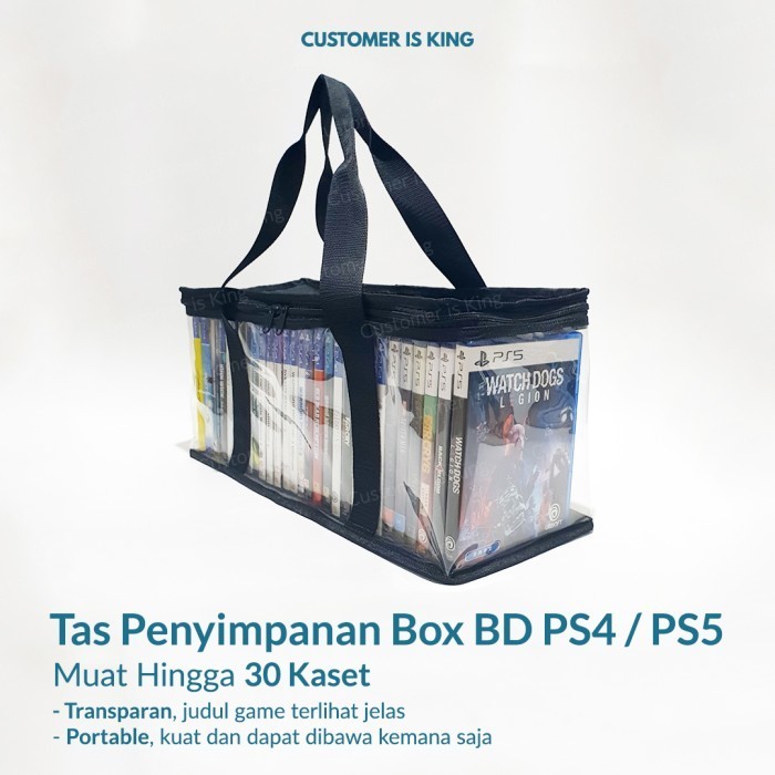 

Tas Kaset Ps Tempat Penyimpanan Storage Box Kaset Game Bd Ps4 Ps5