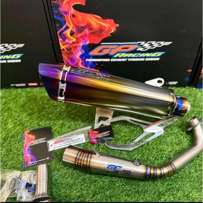 Ready Knalpot Racing Xmax GP Racing GP RACING Titanium Original