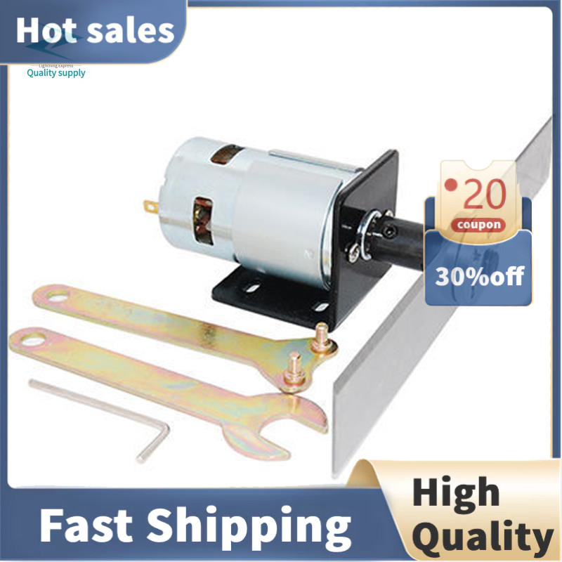 Set Mesin Pemotong Rumput DIY DC 12V 775 Motor Pisau Baja Mangan Alat Bergerak Taman Alat Mini Mesin