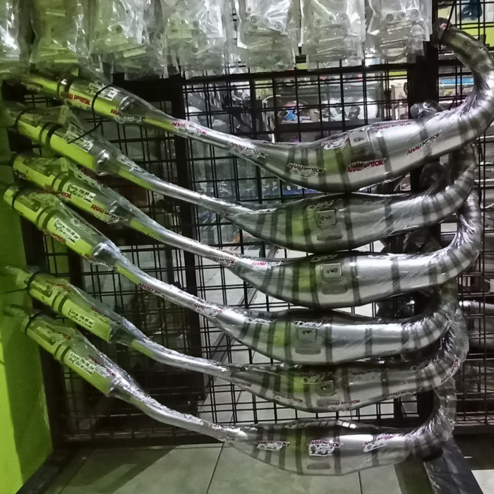 Ready kenalpot Ahau model c standar bigvol 41 galvanis ninja rr/ r ss