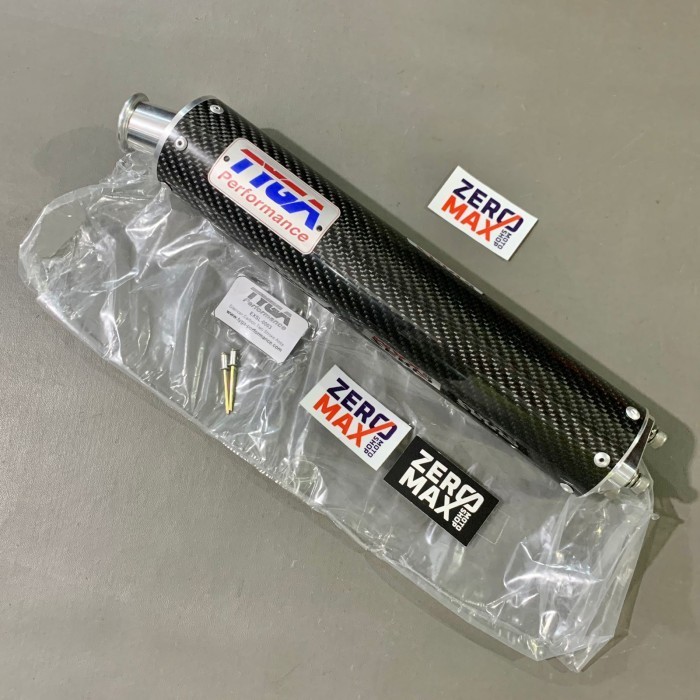 Ready Silencer Knalpot TYGA Original Carbon Black Ninja RR R SS 150R 150RR