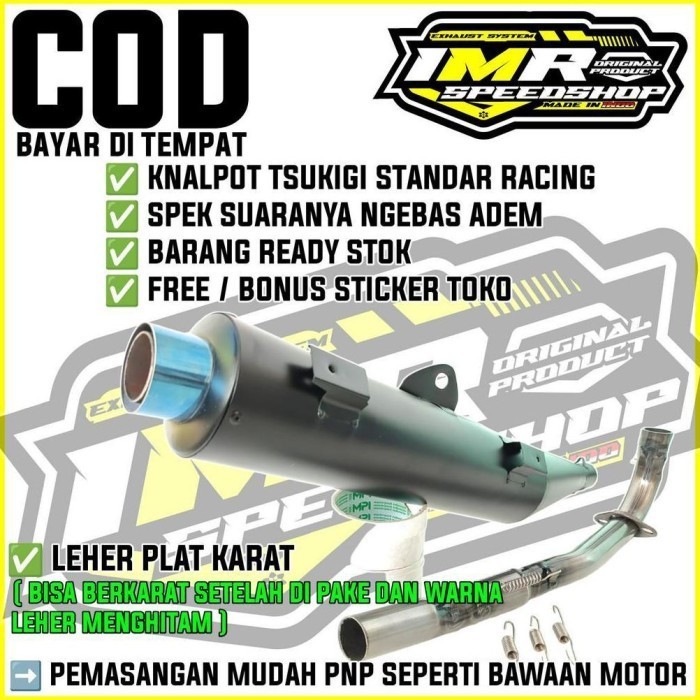 Ready KNALPOT TSUKIGI STANDAR RACING JUPITER Z JUPITER Z1 VEGA R VEGA ZR