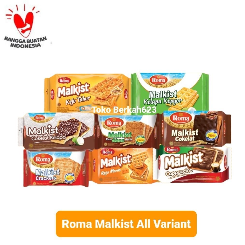 

New Produk Roma Malkist All Varian Coklat / Abon / Keju / Crackers / Kelapa Kopyor / Cappuccino .