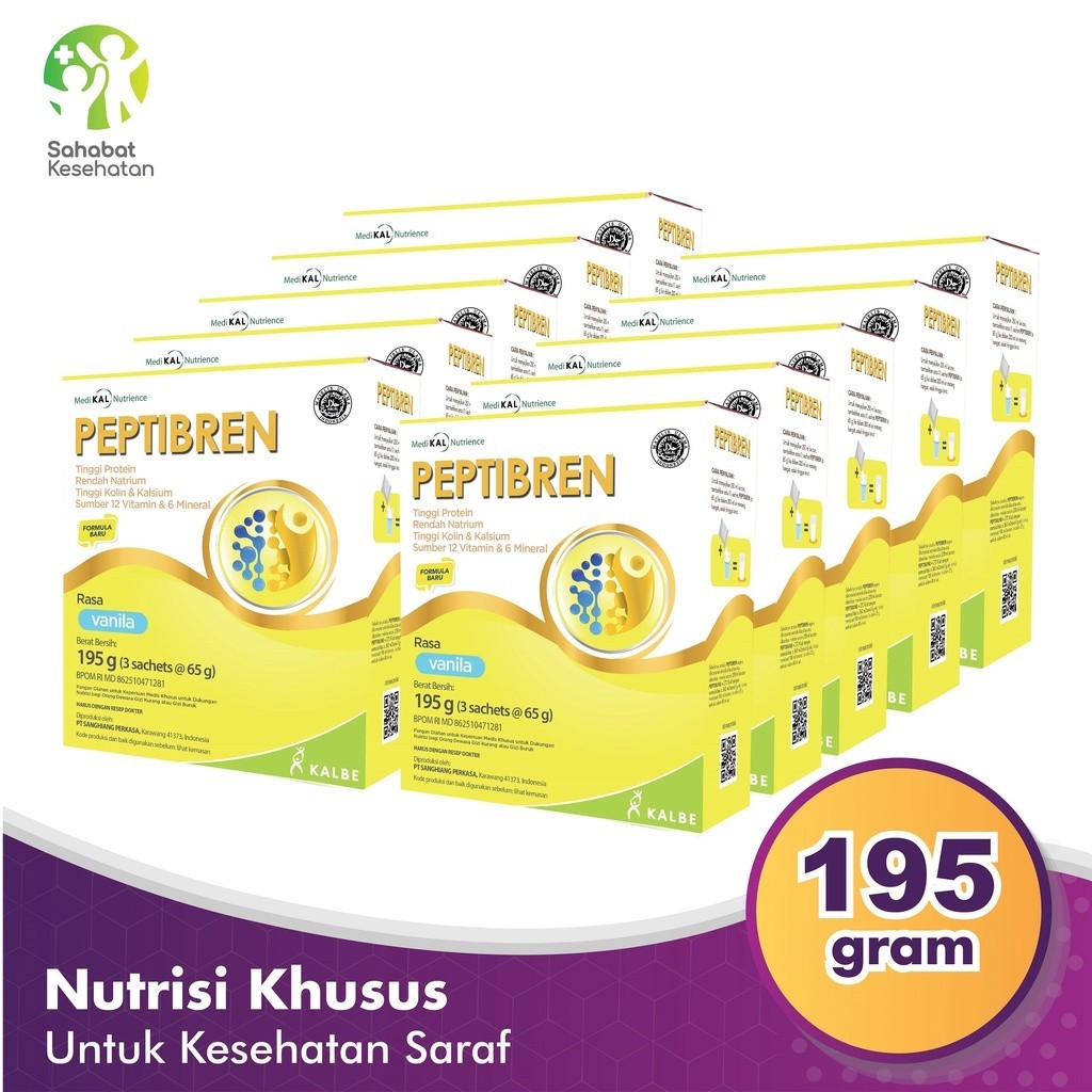 

Original Bundle 10 Box Peptibren - Nutrisi Kesehatan Saraf