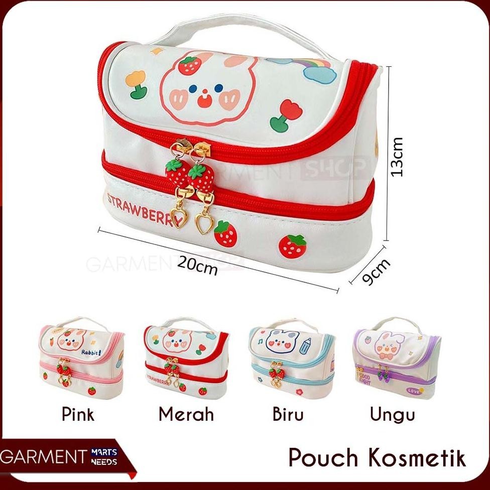 

Tempat Pensil Anak Import Lucu Pencil Case Korea Travel Make Up Pouch DIY Sticker Serbaguna Stiker Kelinci Beruang