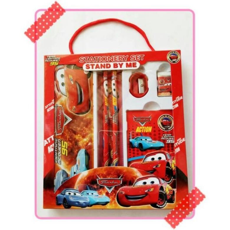 

Hjg-7 Study Studi Set Alat Tulis Set Perlatan Anak Sekolah Tempat Pensil Karakter Car Cars Mobil Mc Queen BisaCod
