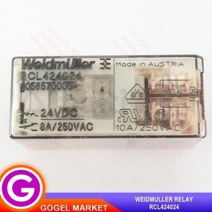 Weidmuller Relay Rcl424012 Rcl424024 Rcl424730 Dc12V 24V Ac220V