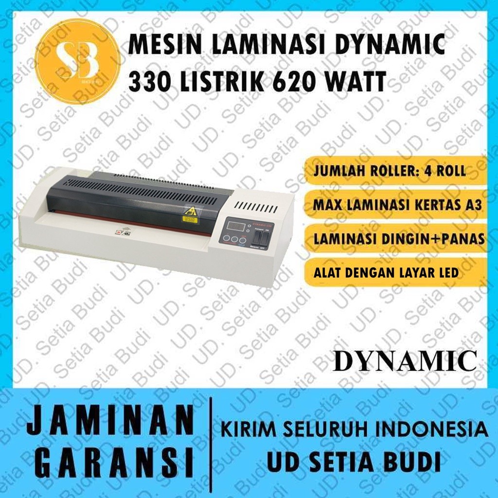 

Mesin Laminating Dynamic 330 LED Asli dan Bergaransi