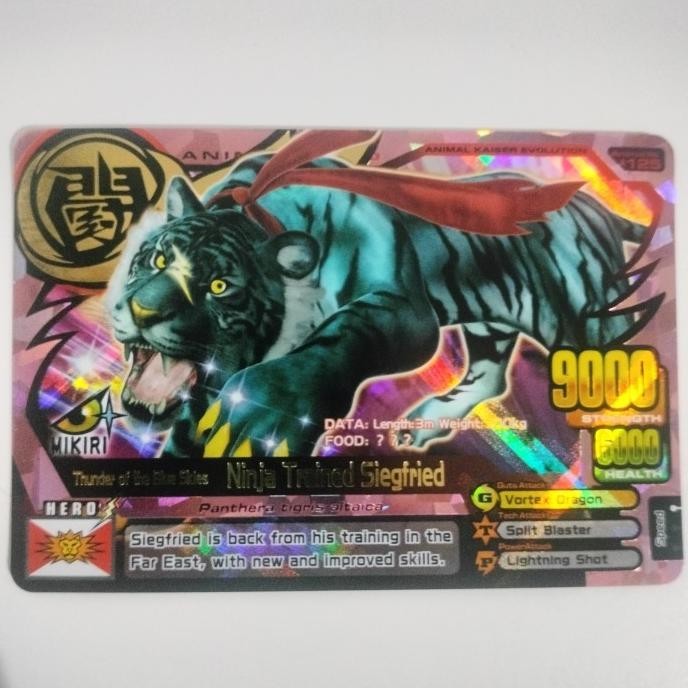KARTU ANIMAL KAISER ULTRA RARE NINJA TRAINED SIEGFRIED ORI HIGH QUALITY