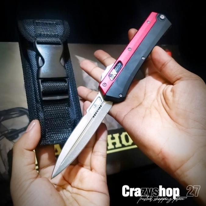 Pisau Lipat Automatic Microtech Hunter / Survival Kit  " Crazyshop27