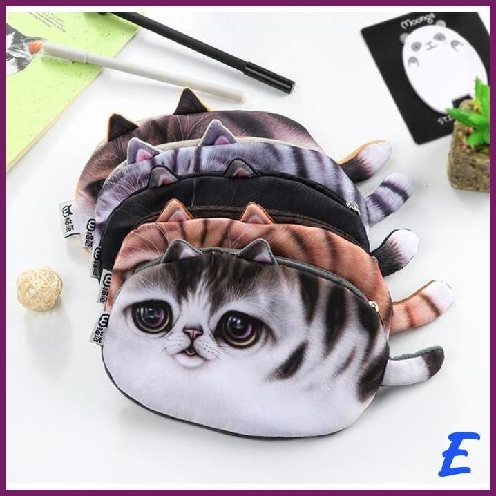

| SJ | TEMPAT HP ALAT TULIS / DOMPET UANG MOTIF CHUBBY CAT