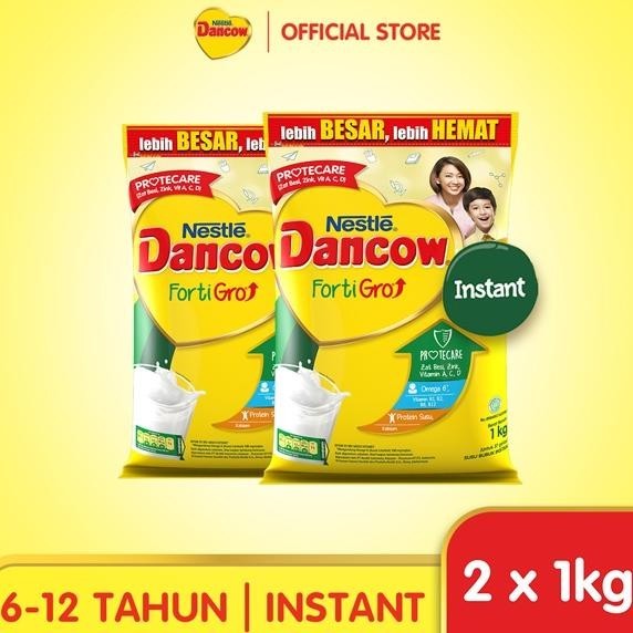 

DANCOW Fortigro Susu Bubuk Susu Anak Instant Pouch 1kg x2