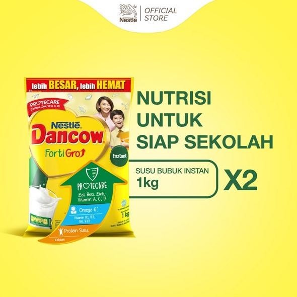 

DANCOW Fortigro Susu Bubuk Susu Anak Instant Pouch 1kg x 2 pcs
