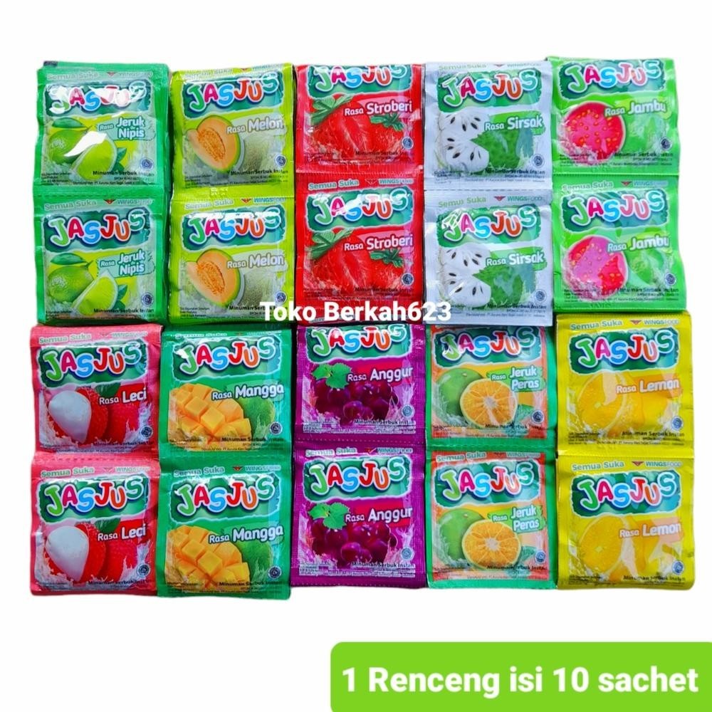 

New Produk Jasjus Minuman Serbuk Instan 1 Renceng Isi 10 Sachet .