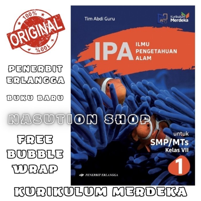 

Buku IPA Kelas 1 / 7 VII SMP/MTs Erlangga Kurikulum Merdeka Original