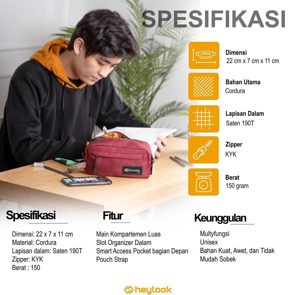 

HEYLOOK Project - Tempat Pensil EIKO Kotak Pensil Pencil Case Kostak Anak Atk Sekolah Kuliah Kantor Kerja