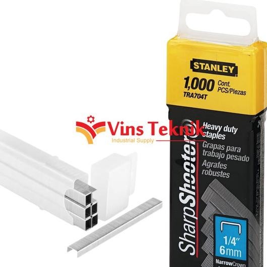 

Isi Staples 1/4" 1000 Pcs Tra 704T Stanley Tra704T