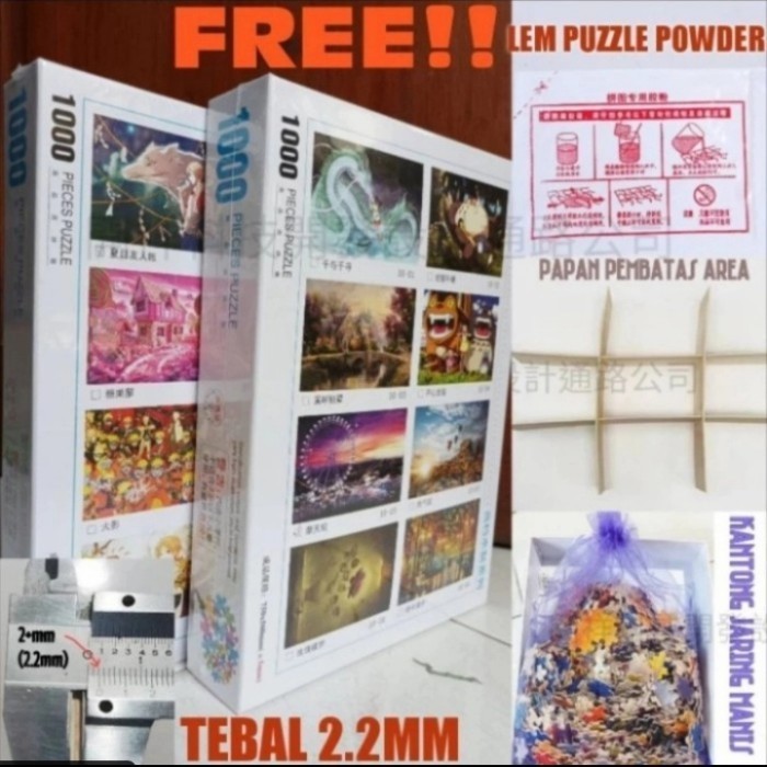 Aru Jigsaw Puzzle One Piece Naruto 1000 Pcs Bahan Kayu