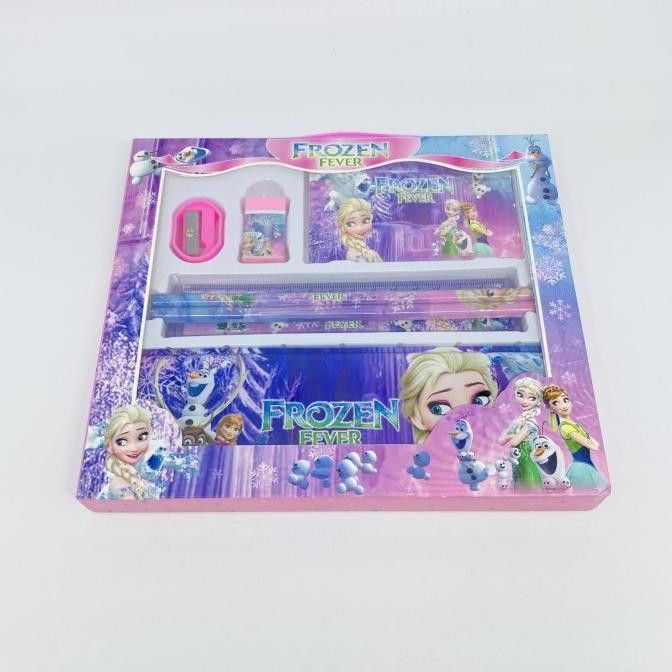 

Stationary set 7in1 alat tulis anak frozen anna elsa KS88