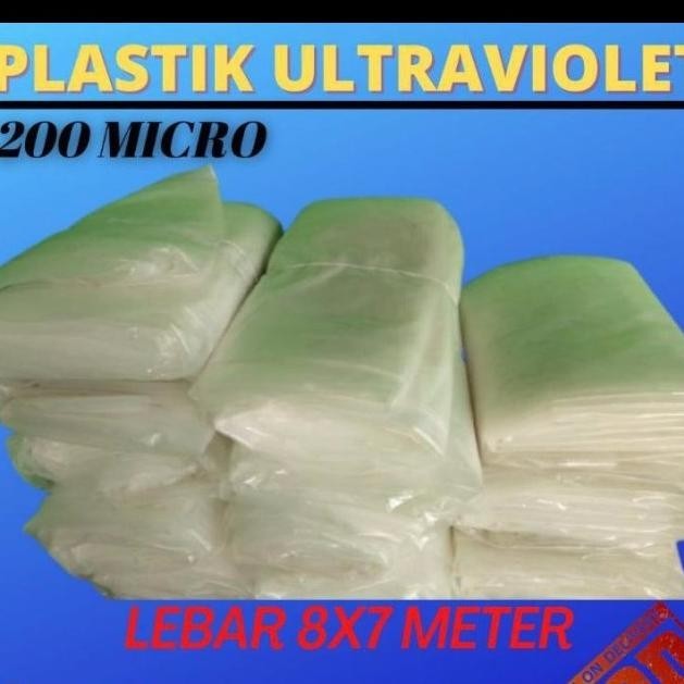 Plastik Pelastik Uv Green House Ukuran 8X7 Meter 200Micron Tanpa