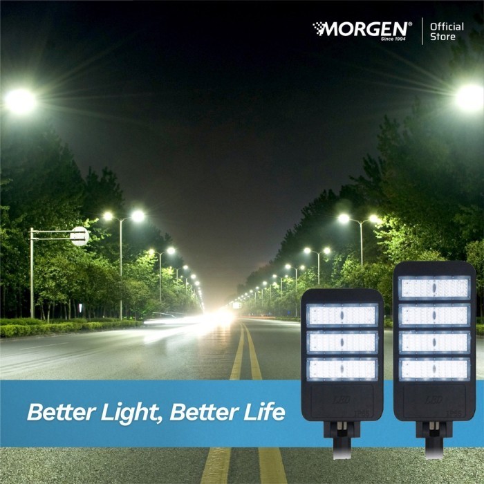 Morgen Led Street Light 441 100W-200W 6500K - Lampu Jalan/Pju Lampu