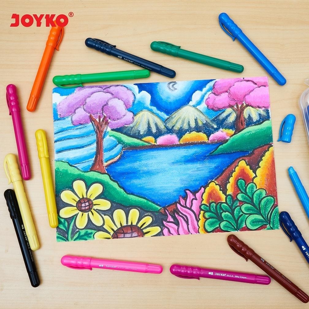 

Silky Crayon Krayon Halus Joyko Slc-A Warna Colors (Cod)