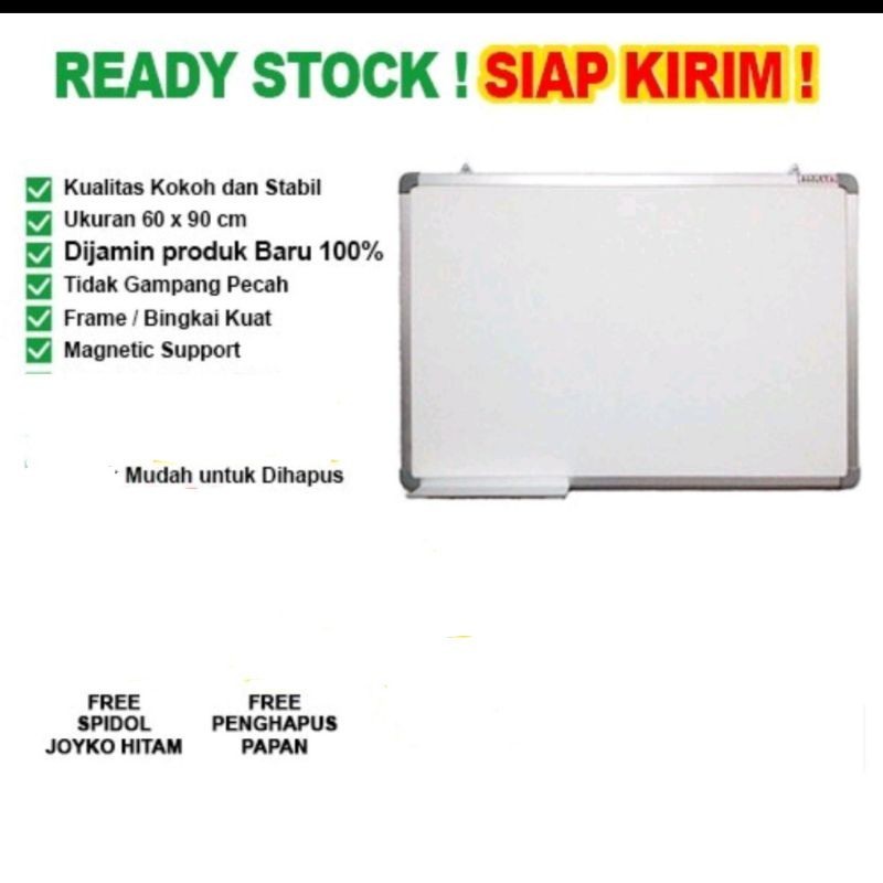 

white board/papantulissinglefoce gantung 60x90