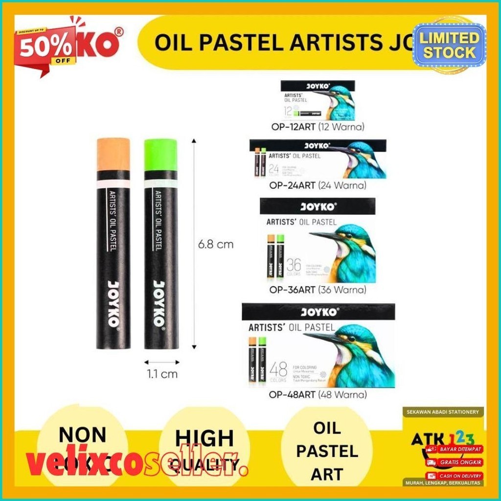 

Crayon Oil Pastel Artist Joyko Op-Art 48 (Cod)