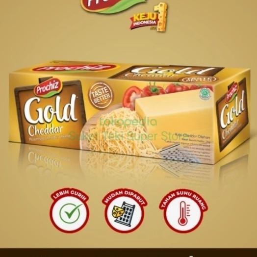 

Prochiz Gold 2Kg Keju Cheddar Blok Ready Gosend Only