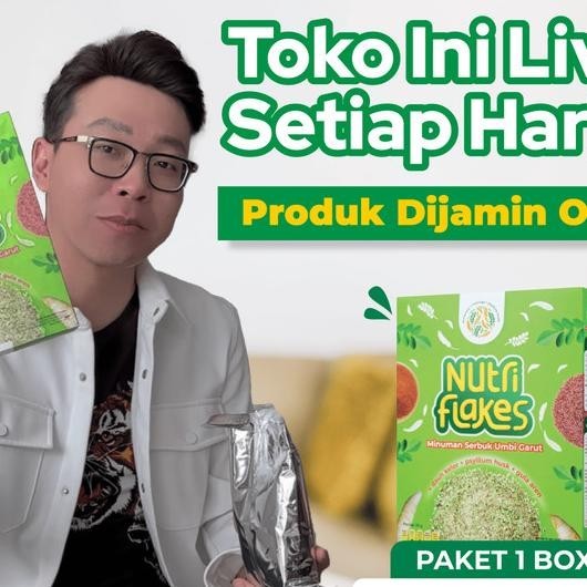 

Nutriflakes Sereal Umbi Garut With Psyilium Husk & Kelor 1 Box 280Gr