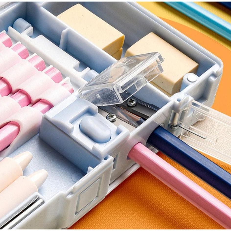 

Super Sale Mm Kotak Pensil Pola Kartun Lapisan Ganda Dan Tunggal Dengan Rautan Kapasitas / Tempat Pensil Multifungsi Motif Unicorn / Dinosaurus / Astronot Untuk Anak Tk Promo