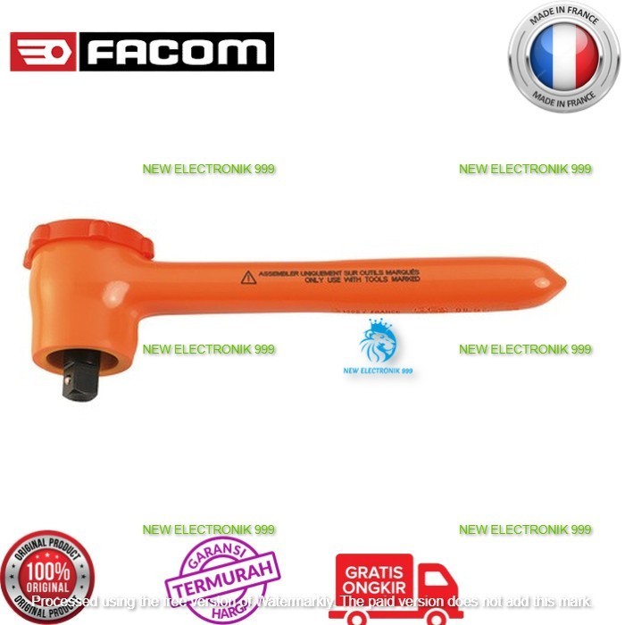 FACOM INSULATED RATCHET SQ3/8IN J.151AVSE FM0001755